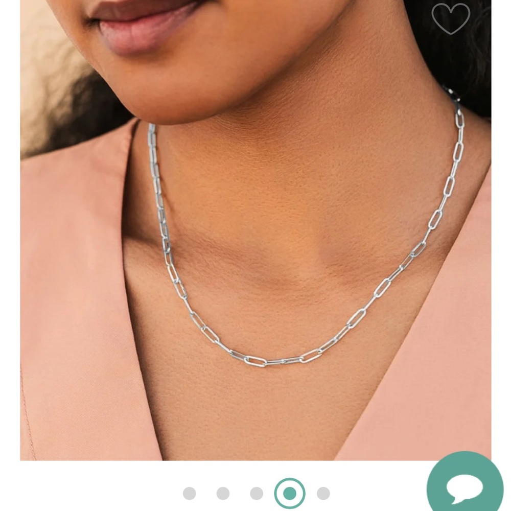 NEW Lola Paperclip 18 In. Chain Necklace (Large)